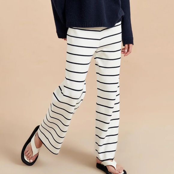 Leo Striped Wide-Leg Pants - Picture 1 of 7